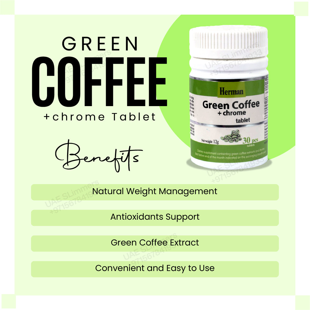 green coffee chrome, herman green coffee chrome, herman green coffee chrome tablet, green coffee beans, green coffee, weight loss, weight loss pills, weight loss diet