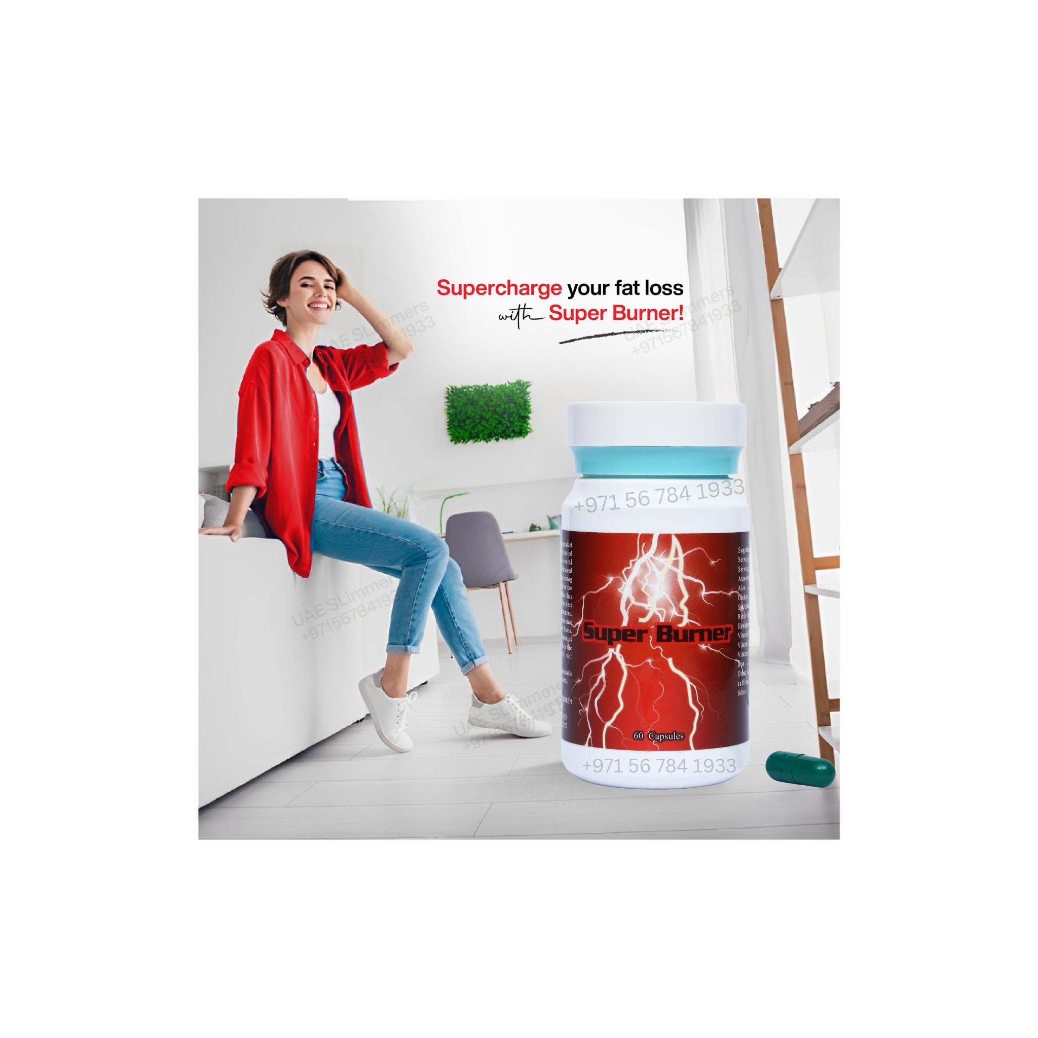 Super Burner 60 Capsules UAE Slimmers,uaeslimmers
