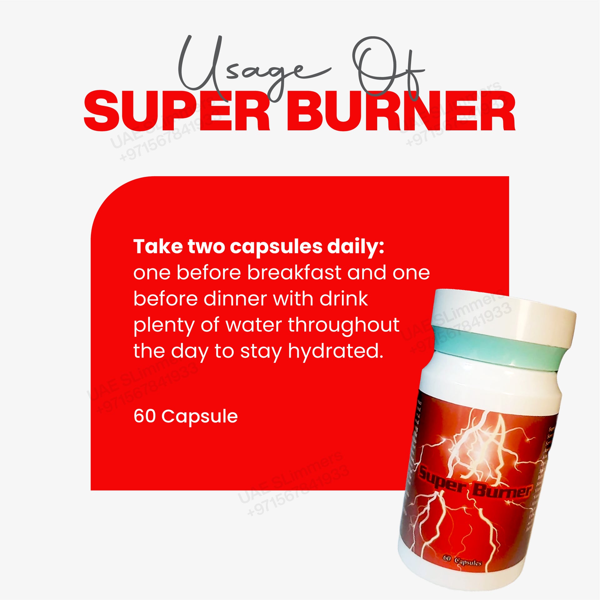 Super Burner 60 Capsules Usage